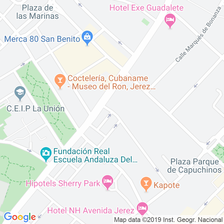 Código Postal calle Espuela en Jerez de la Frontera