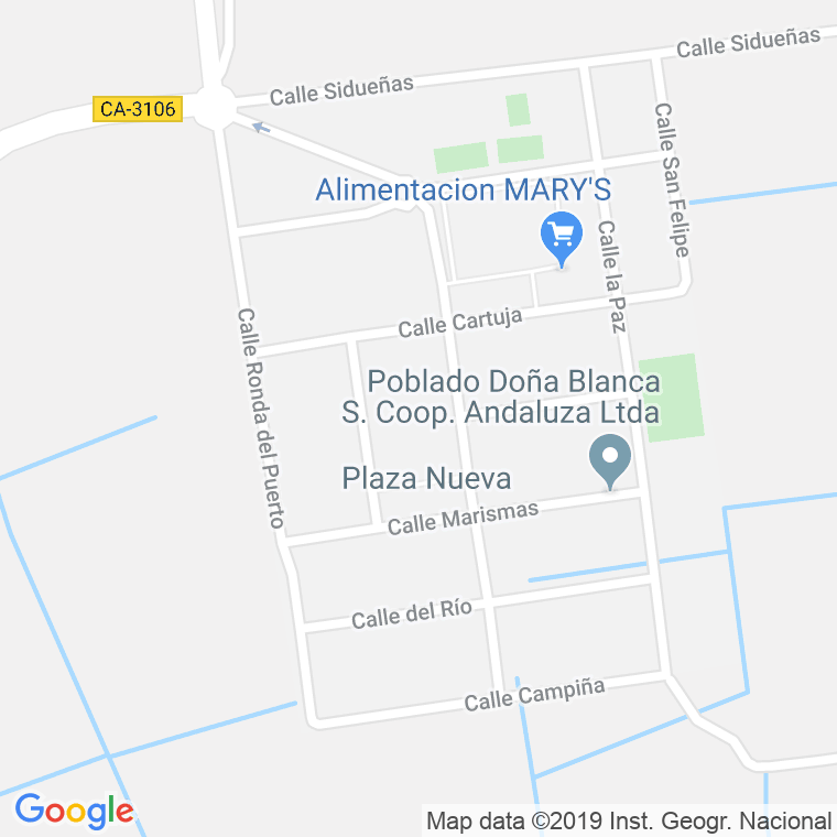 Código Postal de Doña Blanca-poblado en Cádiz