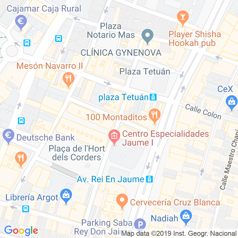 Código Postal calle Trullols en Castelló de la Plana/Castellón de la Plana