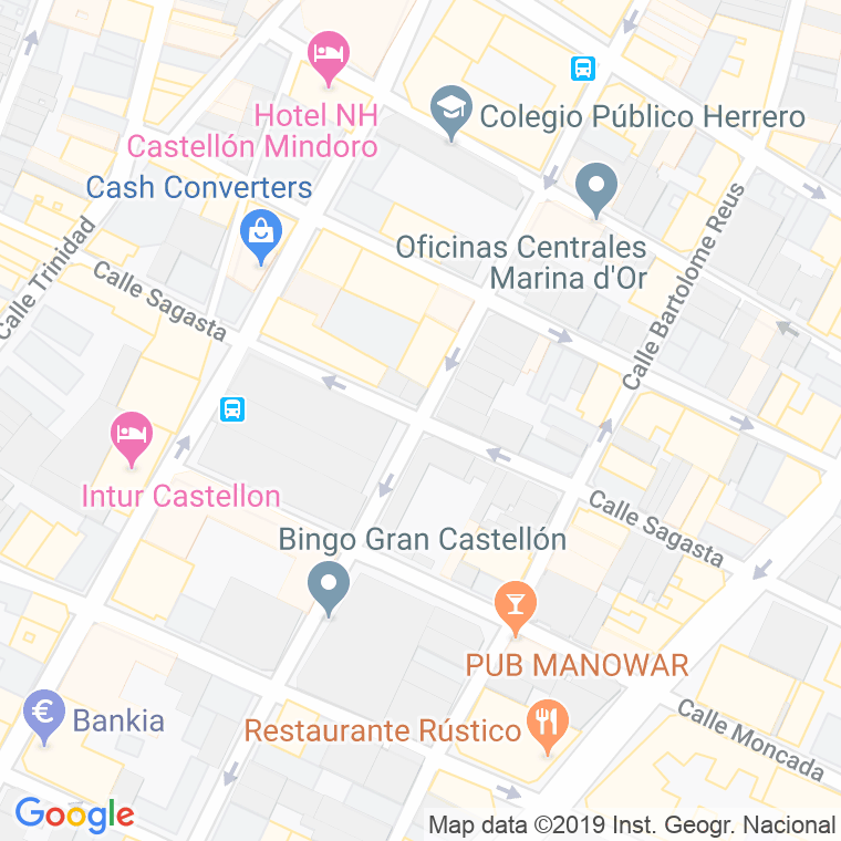 Código Postal calle Sagasta en Castelló de la Plana/Castellón de la Plana