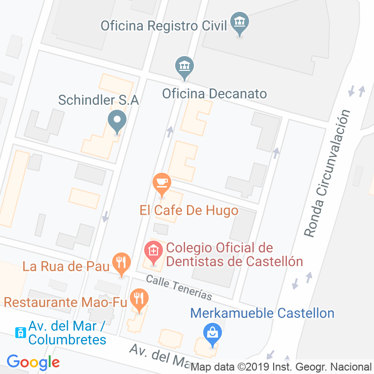 Código Postal calle Don Salvador De Madariaga en Castelló de la Plana/Castellón de la Plana