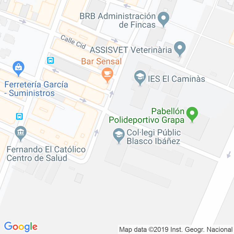Código Postal calle Llosa, La en Castelló de la Plana/Castellón de la Plana