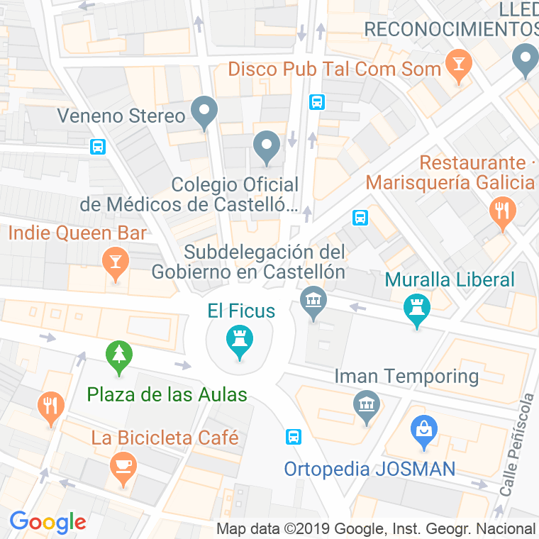 Código Postal calle Maria Agustina, plaza en Castelló de la Plana/Castellón de la Plana
