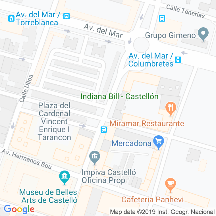 Código Postal calle Pablo Iglesias en Castelló de la Plana/Castellón de la Plana