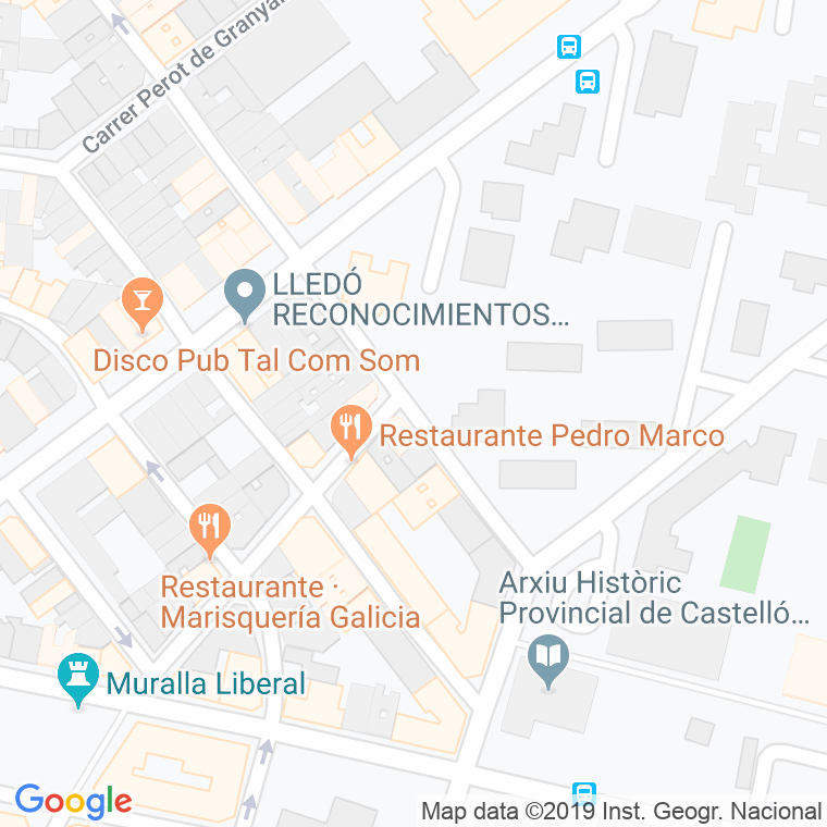 Código Postal calle Puig Roda en Castelló de la Plana/Castellón de la Plana