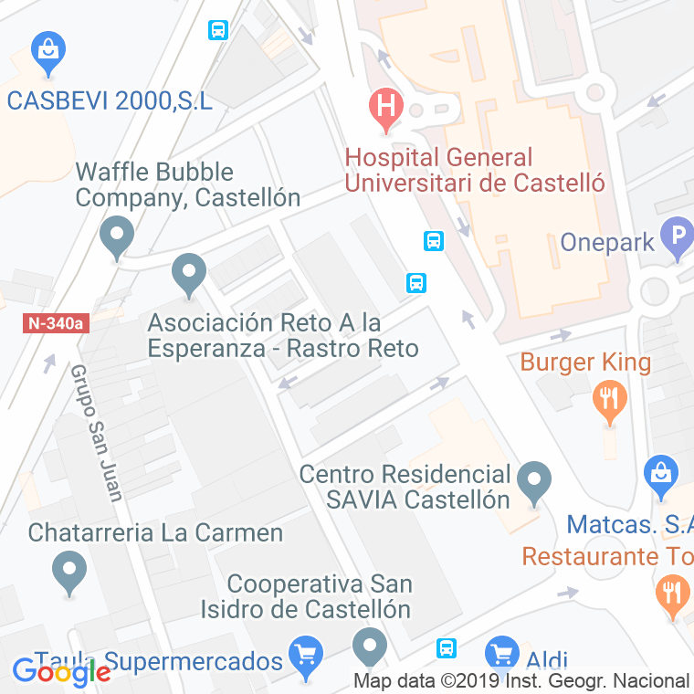 Código Postal calle Carrasca, De La en Castelló de la Plana/Castellón de la Plana