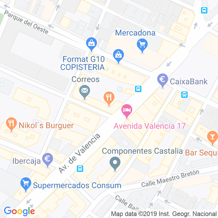 Código Postal calle Colombia en Castelló de la Plana/Castellón de la Plana