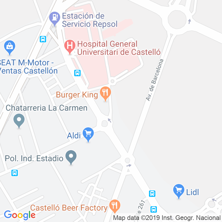 Código Postal calle Covadonga en Castelló de la Plana/Castellón de la Plana