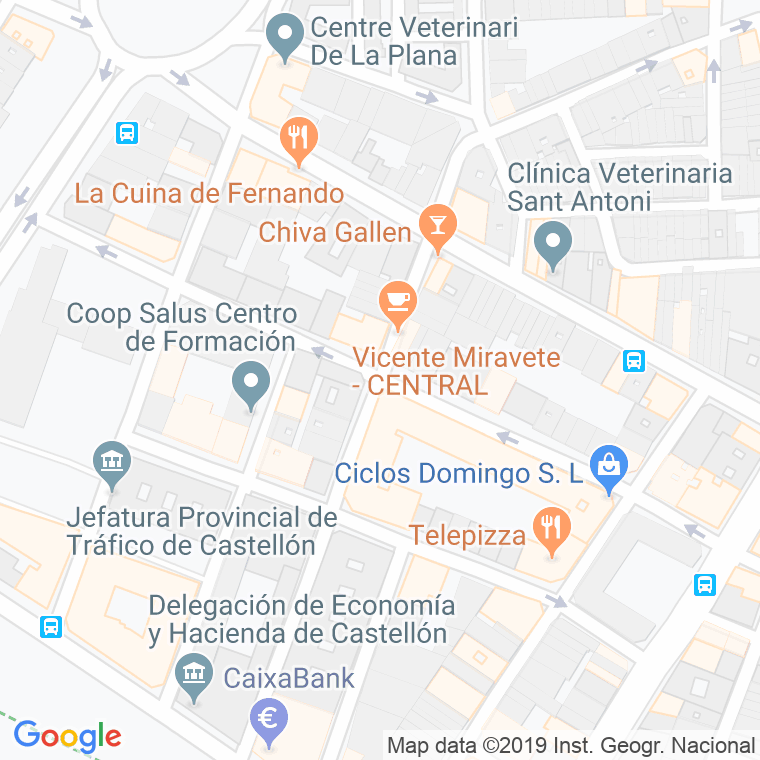 Código Postal calle Dean Marti en Castelló de la Plana/Castellón de la Plana