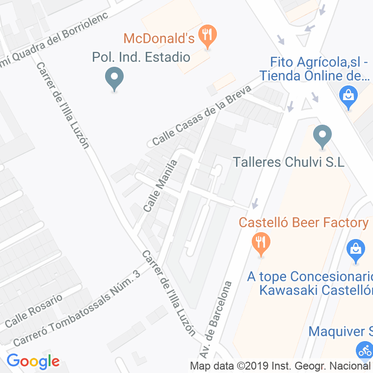 Código Postal calle Filipinas en Castelló de la Plana/Castellón de la Plana