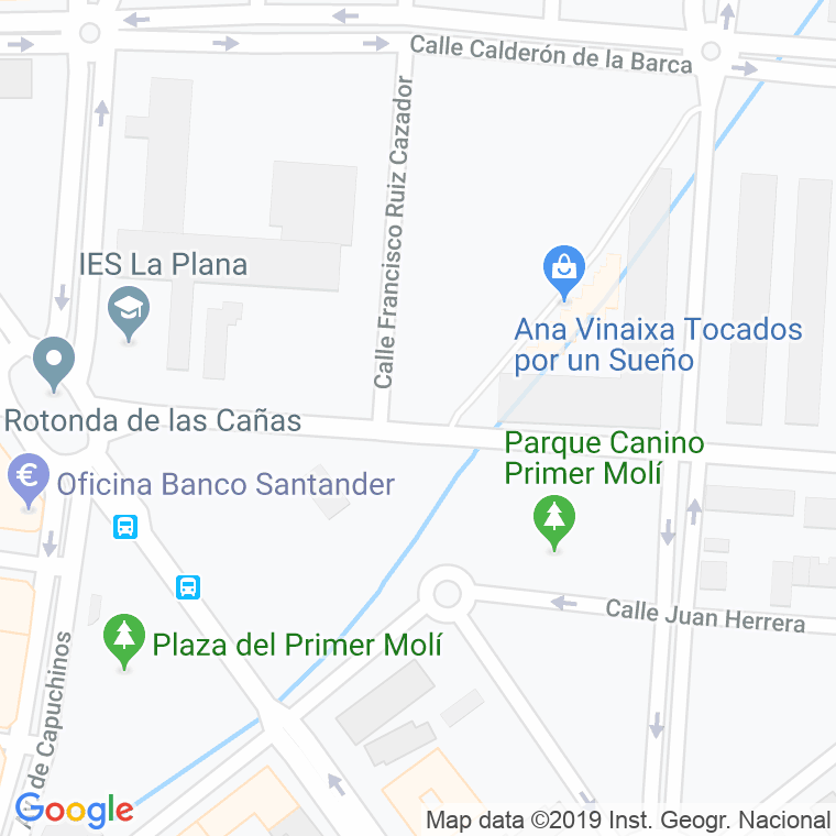 Código Postal calle Fray Luis Amigo, passatge en Castelló de la Plana/Castellón de la Plana