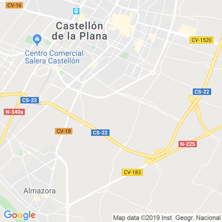 Código Postal calle Plana Alta en Castelló de la Plana/Castellón de la Plana