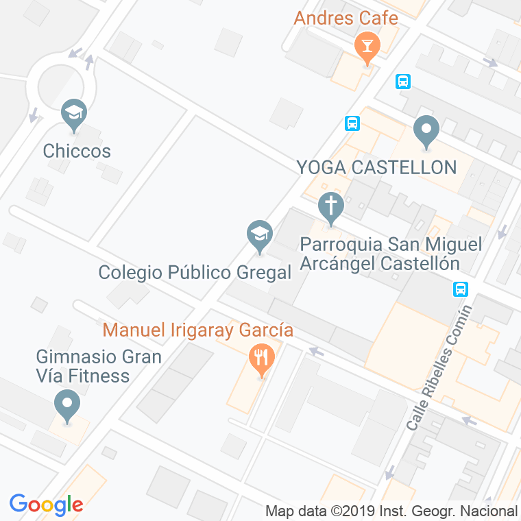 Código Postal calle Gregal (Grao, El), apartamentos en Castelló de la Plana/Castellón de la Plana