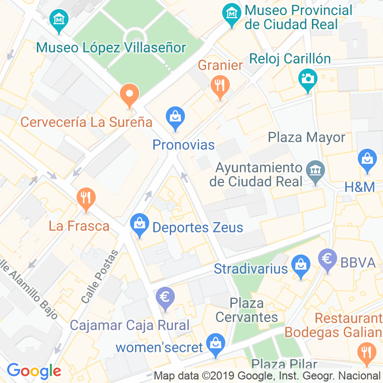 Código Postal calle Alfonso El Sabio, avenida en Ciudad Real