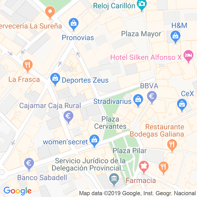 Código Postal calle Bernardo Mulleras en Ciudad Real
