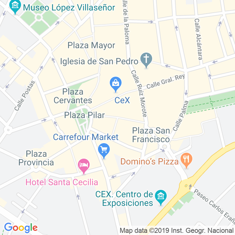 Código Postal calle Dulcinea Del Toboso, pasaje en Ciudad Real
