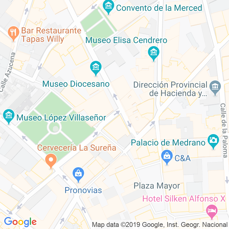 Código Postal calle Perez Molina, pasaje en Ciudad Real