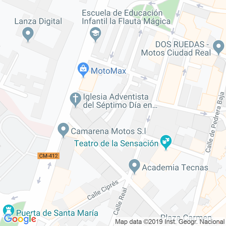 Código Postal calle Albacete en Ciudad Real