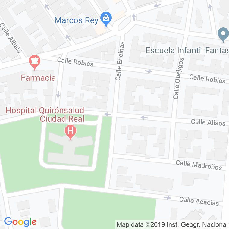Código Postal calle Encinas, Las en Ciudad Real