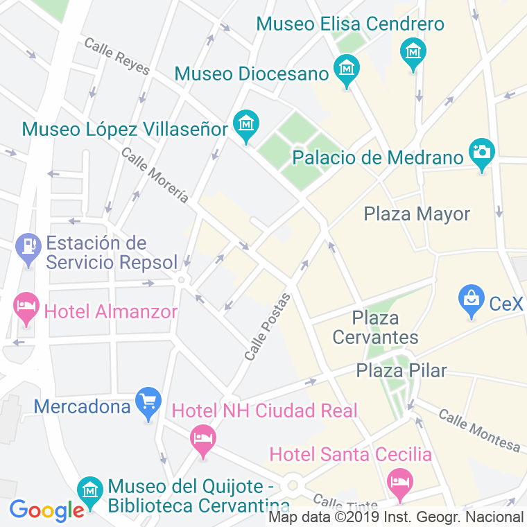 Código Postal calle Jara en Ciudad Real