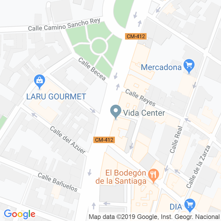 Código Postal calle Portillo Barragan en Ciudad Real
