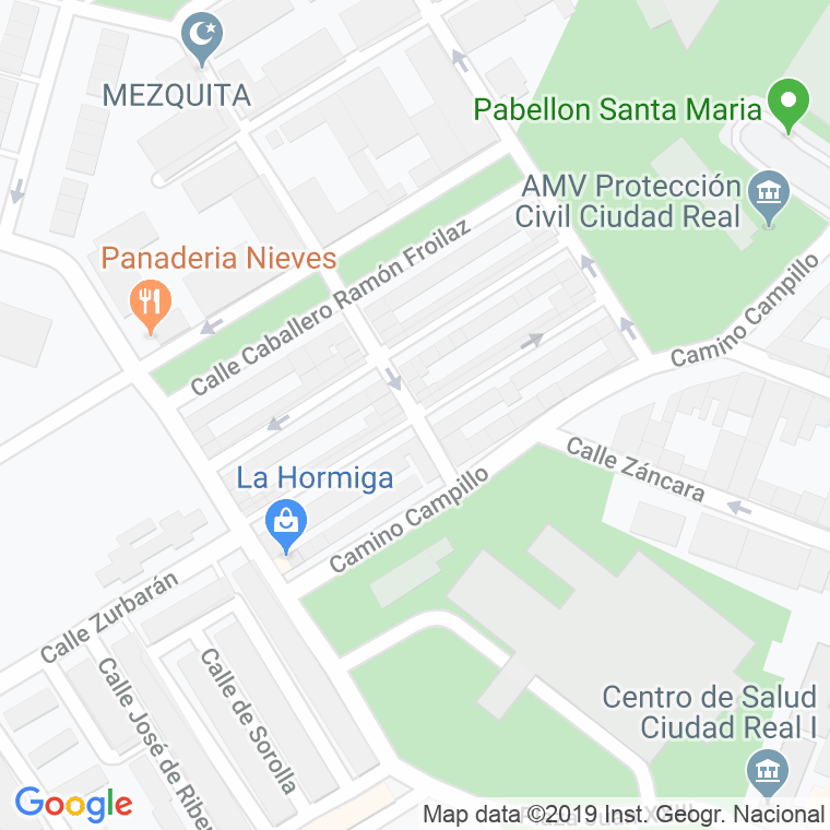 Código Postal calle Sancho Mayor De Navarra en Ciudad Real