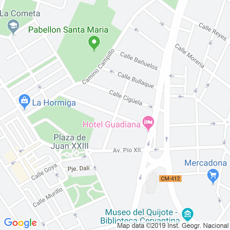 Código Postal calle Zancara en Ciudad Real