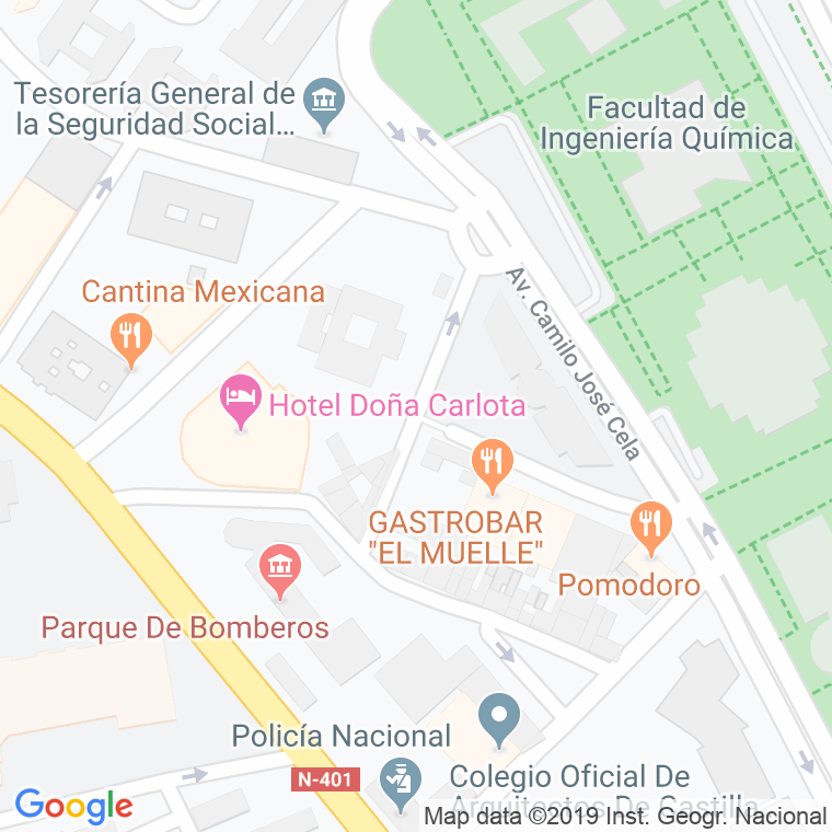 Código Postal calle Pozo Santa Catalina en Ciudad Real