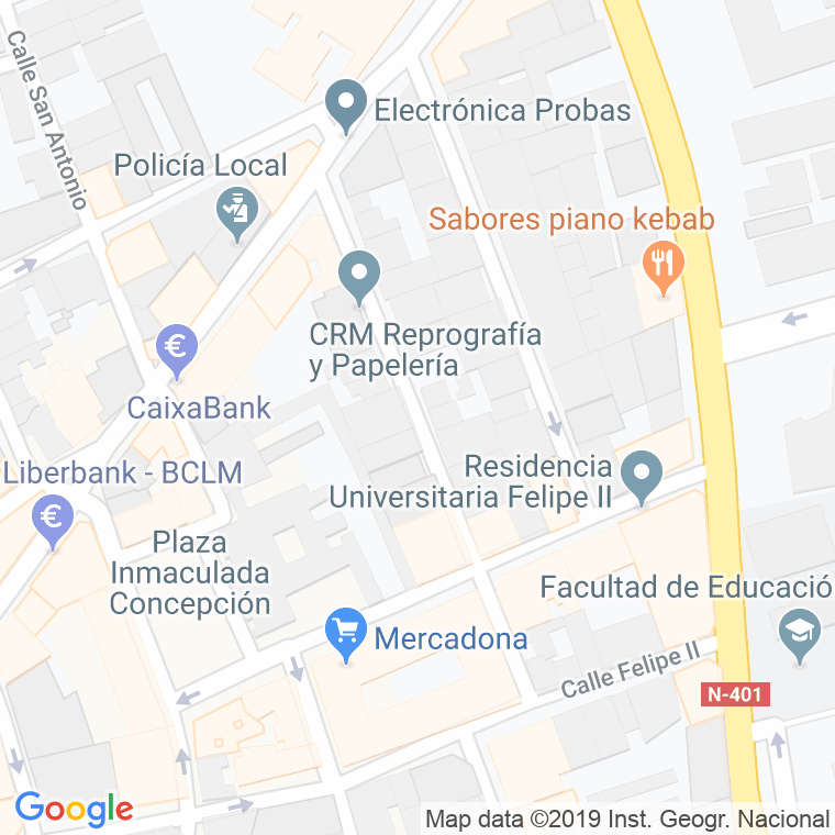 Código Postal calle Santa Teresa en Ciudad Real