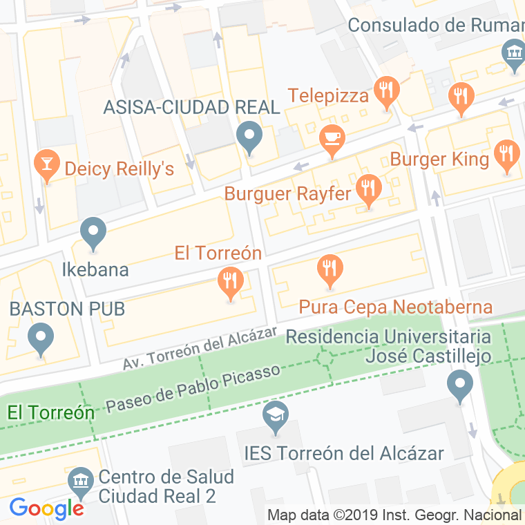 Código Postal calle Cierva en Ciudad Real