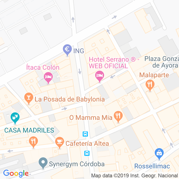 Código Postal calle Benito Perez Galdos en Córdoba