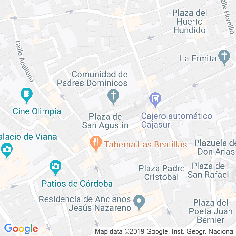 Código Postal calle Compas De San Agustin en Córdoba