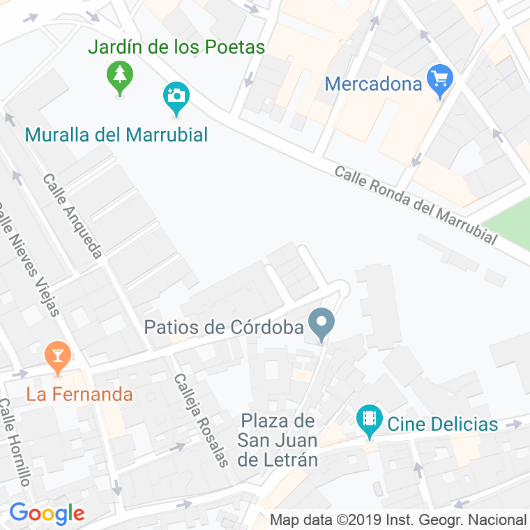 Código Postal calle Manuel Soro "Tinte" en Córdoba