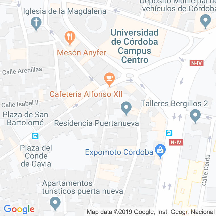 Código Postal calle Cruz Verde en Córdoba