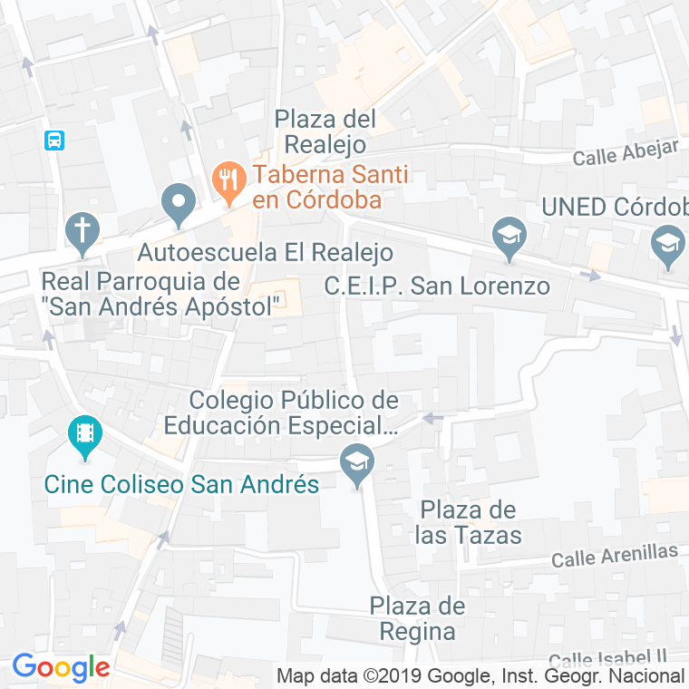 Código Postal calle Diego Mendez en Córdoba