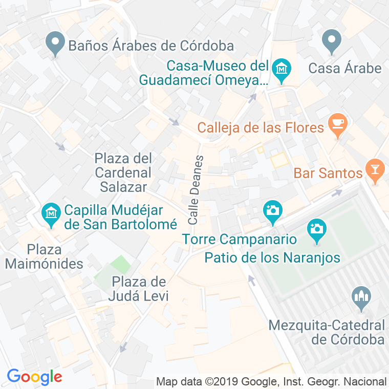 Código Postal calle Deanes en Córdoba