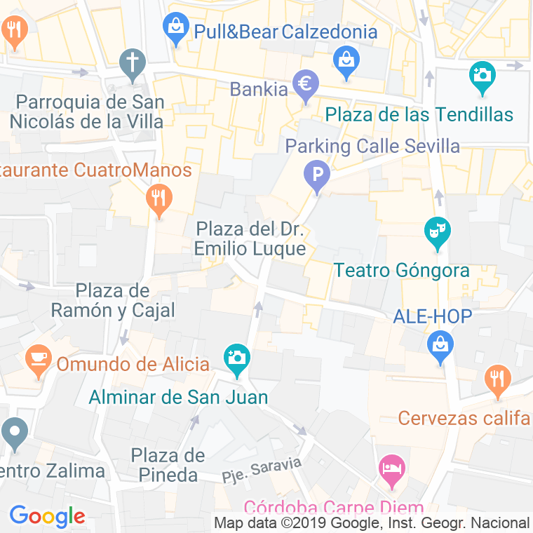 Código Postal calle Doctor Emilio Luque, plaza en Córdoba