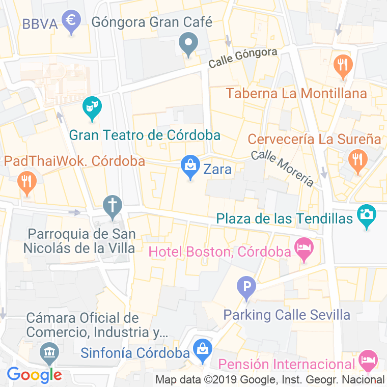 Código Postal calle Gondomar en Córdoba