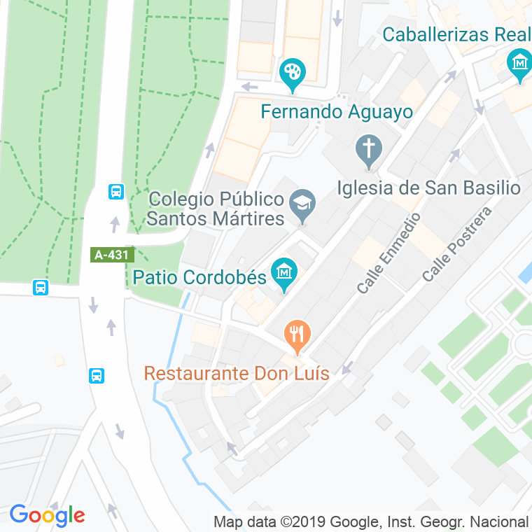 Código Postal calle San Bartolome   (Impares Del 1 Al Final)  (Pares Del 2 Al Final) en Córdoba