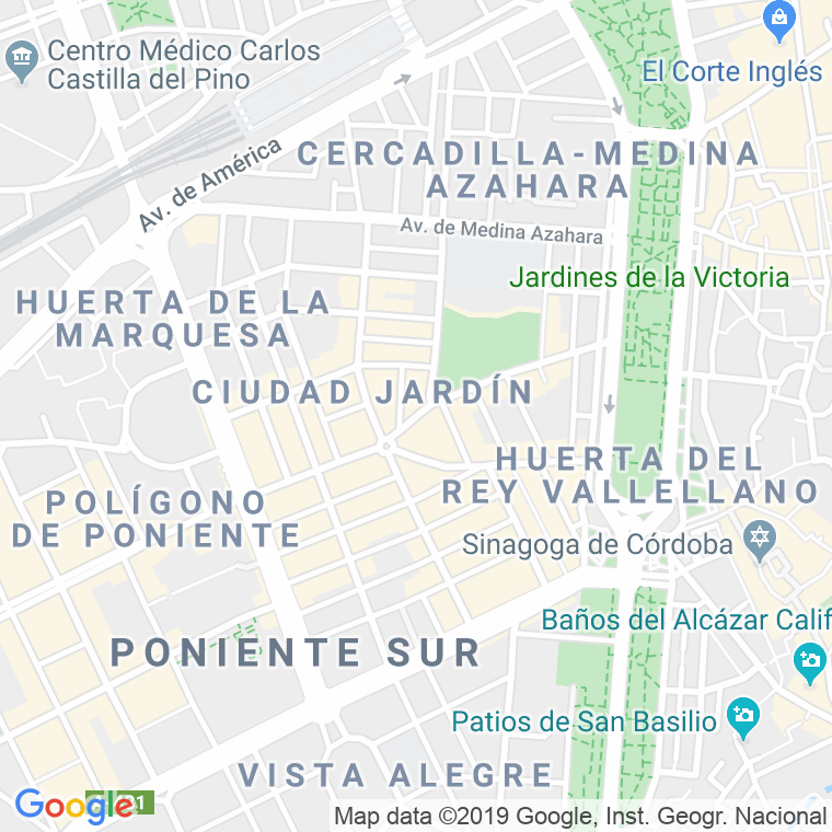 Código Postal calle Antonio Maura   (Impares Del 45 Al Final)  (Pares Del 6 Al Final) en Córdoba