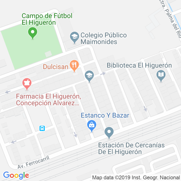 Código Postal calle Cantero Juan De Ochoa (Higueron, El) en Córdoba