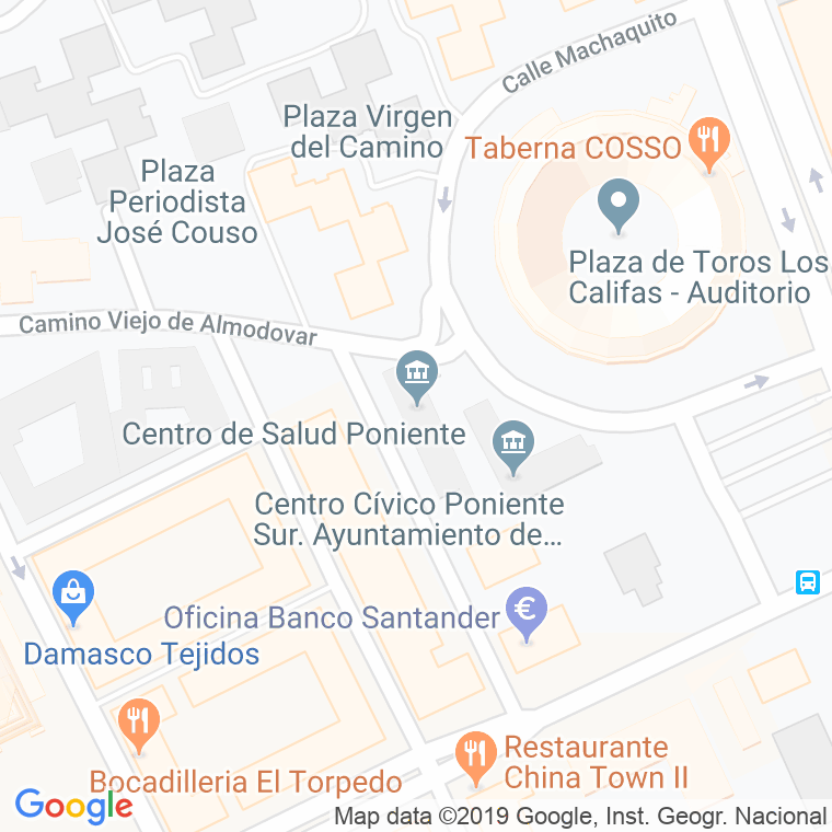 Código Postal calle Centro De Salud, pasaje en Córdoba
