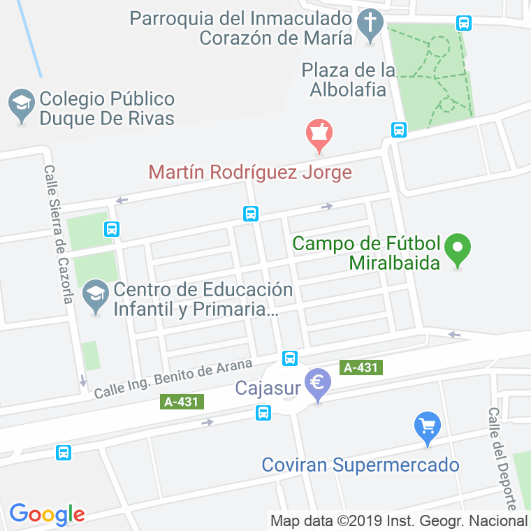 Código Postal calle Compositor Gomez Navarro en Córdoba