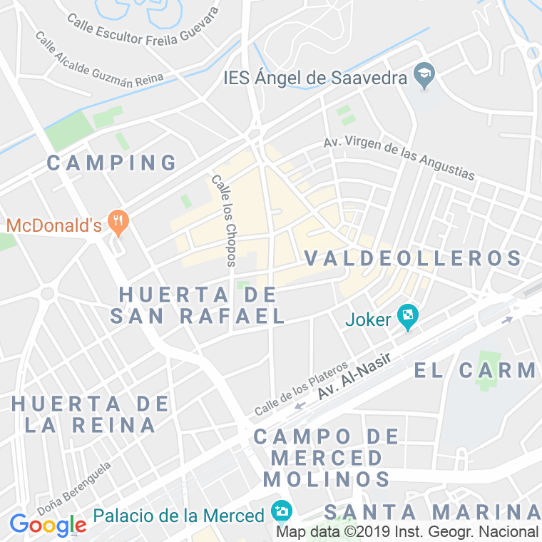 Código Postal calle Cruz De Juarez, avenida en Córdoba