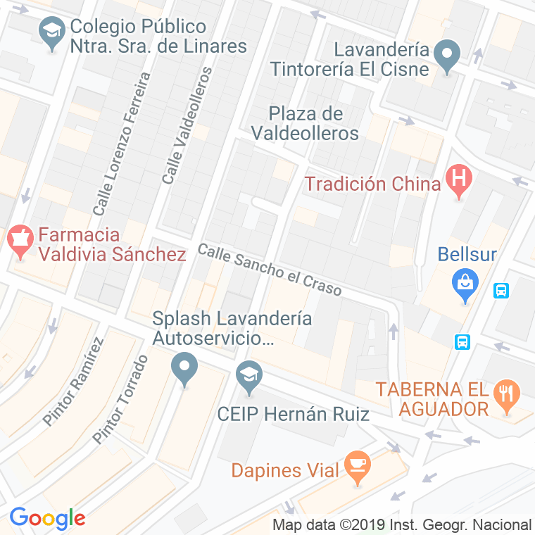 Código Postal calle Sancho El Craso en Córdoba