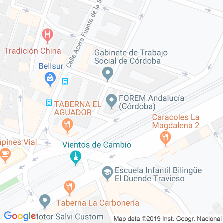 Código Postal calle Santa Eufemia en Córdoba