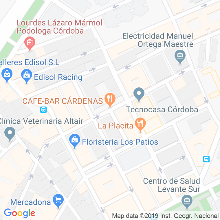 Código Postal calle Escritor Cristobal De Mesa en Córdoba