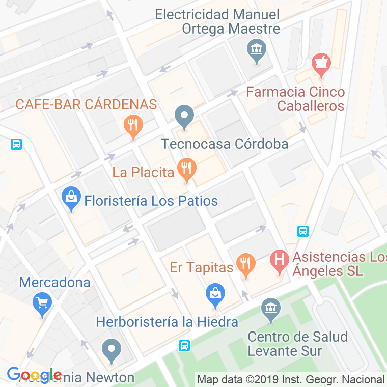 Código Postal calle Escritor Lopez De Cardenas en Córdoba