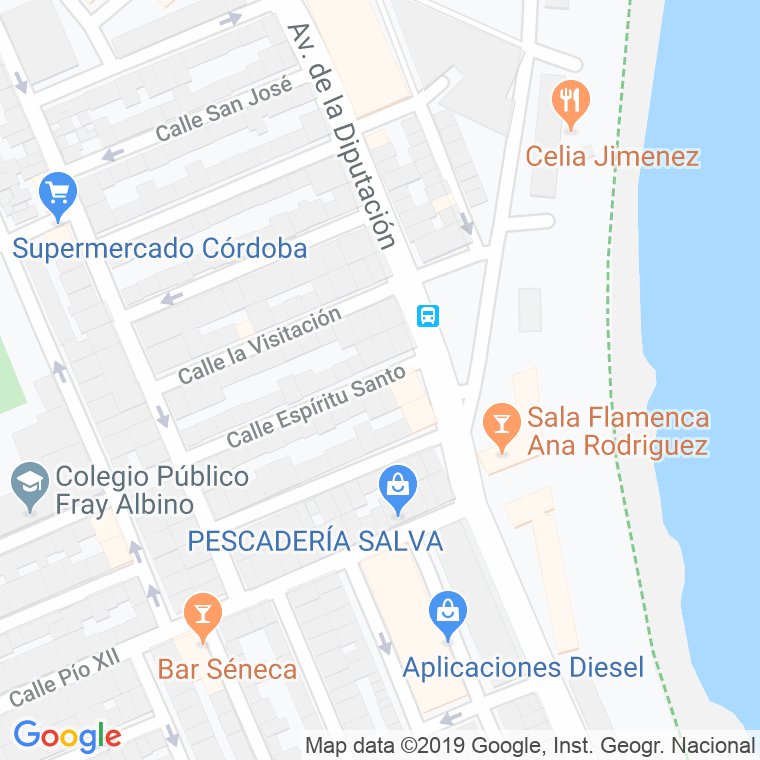 Código Postal calle Espiritu Santo en Córdoba