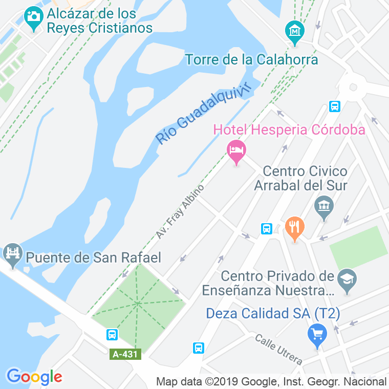 Código Postal calle Fray Albino, avenida en Córdoba